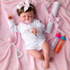 Bebe Reborn Estrella Reborn Doll - 48CM and 2KG - MAGNETIC PACIFIER, SILICONE VINYL, HEAD DROP, WITH HAIR AND CLOSED EYES 