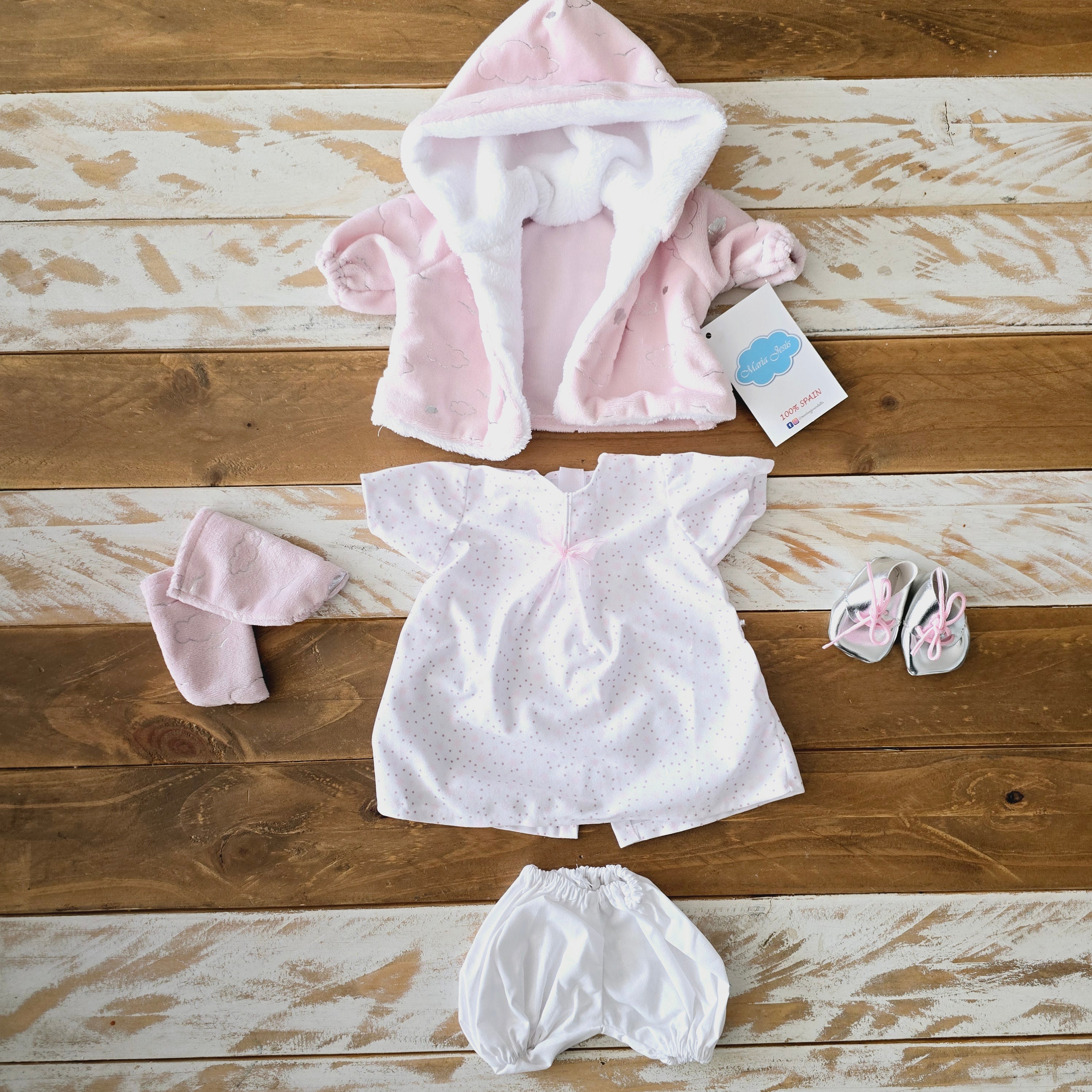 Vestido Bebe Reborn Winter - Vale para Muñecas de 45 a 48cm