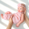Bebé reborn de Silicona Platino Adriana - Sistema Líquidos (BEBE 🍼 y HACE PIS 💦), Pelo Pintado, Pintada a Mano y Bañable -  Mide 44 cm y pesa 2.5 Kg