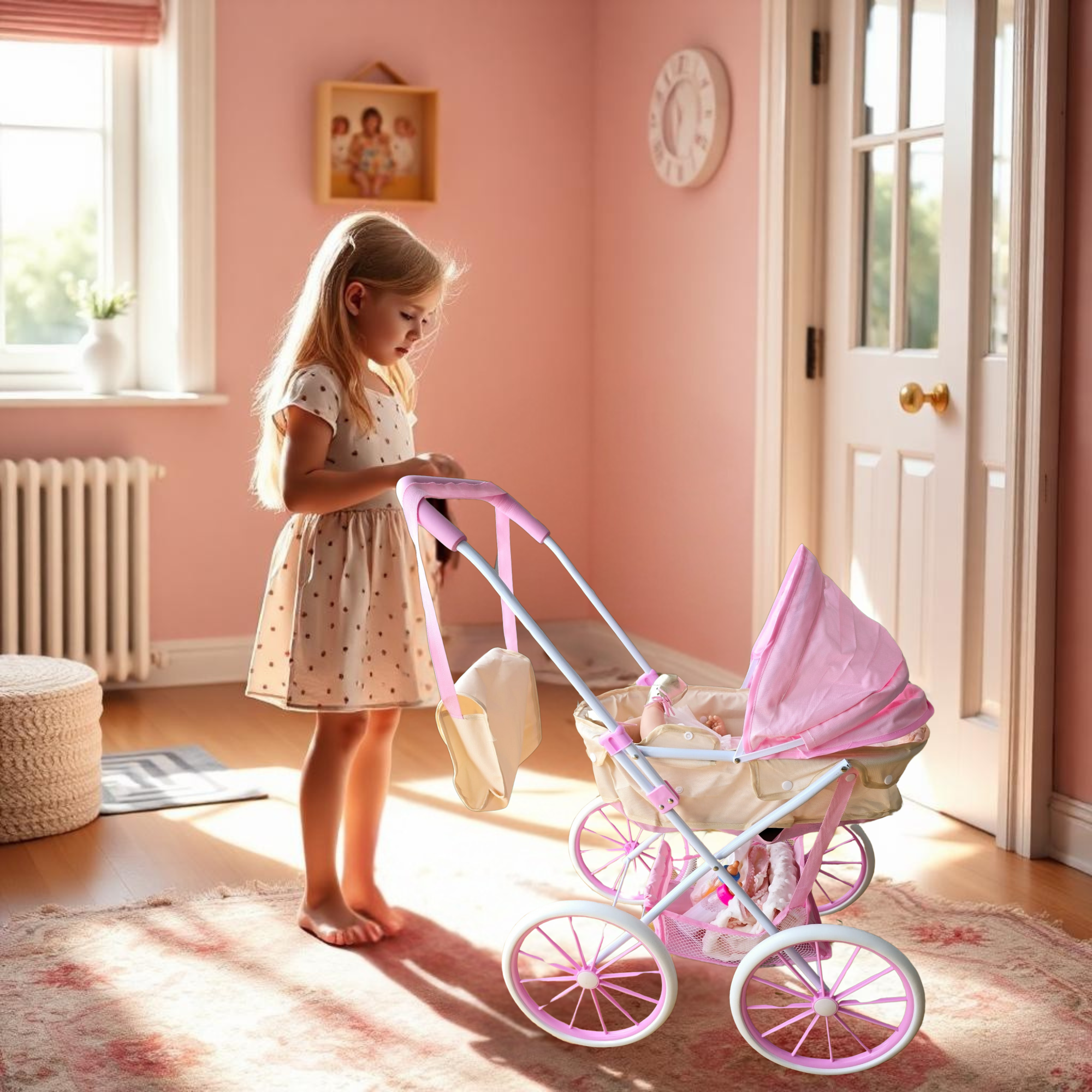 Carro de Bebés Reborn - Apto para muñecas hasta 48cm