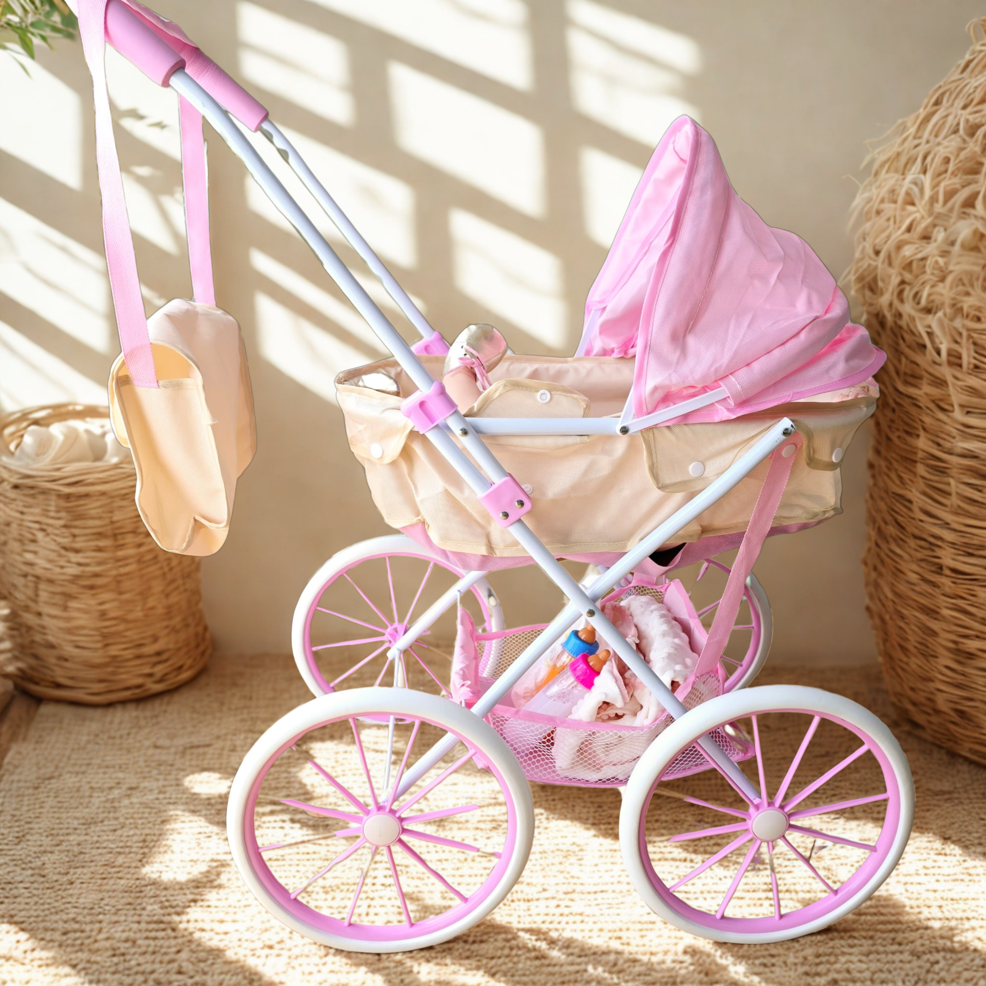Carro de Bebés Reborn - Apto para muñecas hasta 48cm