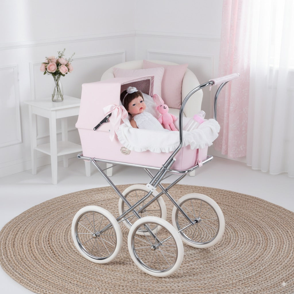 Bebé reborn de Silicona Platino Miel - Sistema Líquidos (BEBE 🍼 y HACE PIS 💦), Pelo Injertado, Pintada a Mano y Bañable -  Mide 44 cm y pesa 2.5 Kg