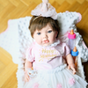 Bebe Reborn Muñeca Reborn Hanna - 48cm y 2kg - Vinilo Blando, Cuerpo Tela y Caida de Cabeza