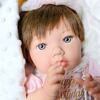 Bebe Reborn Muñeca Reborn Hanna - 48cm y 2kg - Vinilo Blando, Cuerpo Tela y Caida de Cabeza