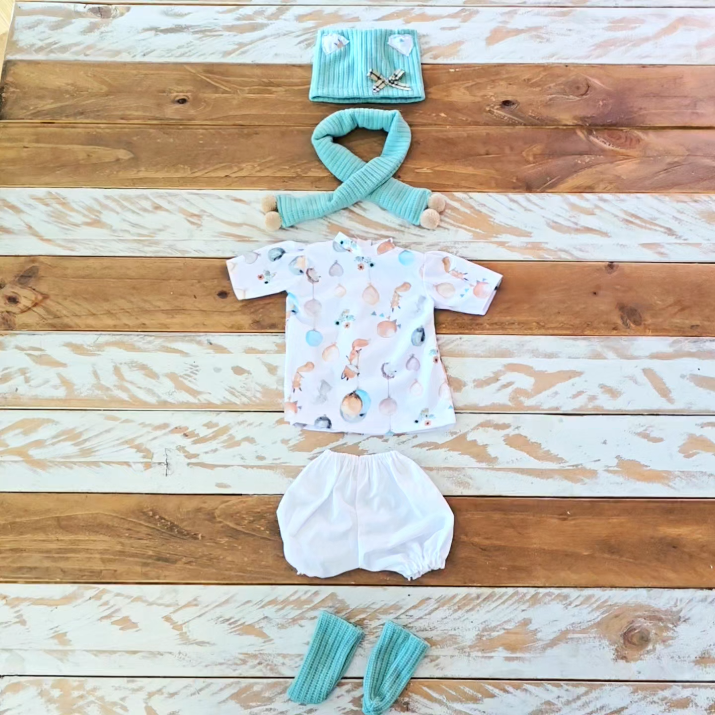 Vestido Reborn  Fantasia Niña - Vale para Muñecas de 38 a 44cm