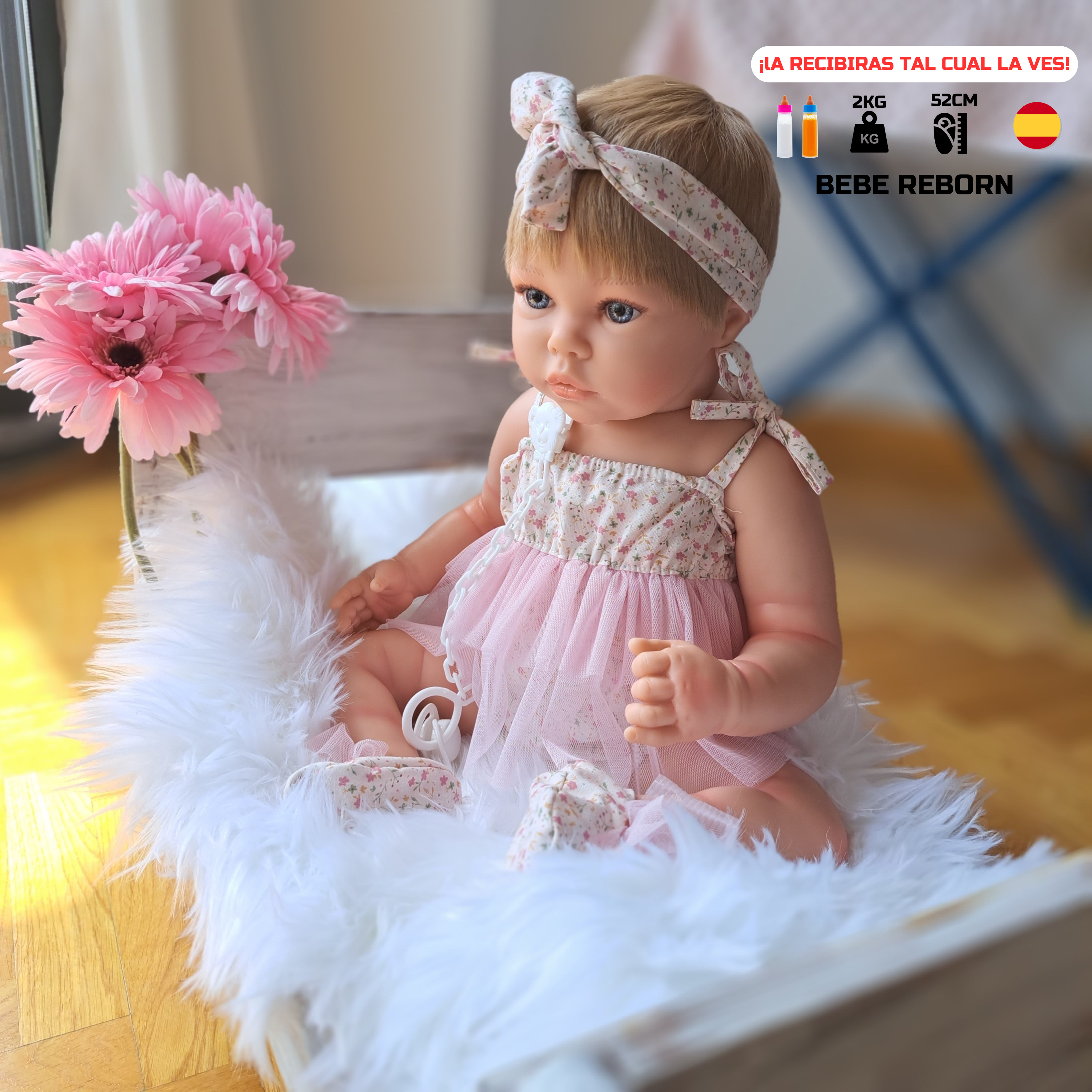 Bebe Reborn Indian Reborn Doll - 52CM and 2KG - FULL BODY OF SILICONE VINYL and WATHABLE 