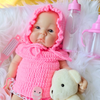 Bebé reborn de Silicona Platino Sofia - Sin Pelo y Bañable - Mide 33 cm y pesa 1.2 Kg - Set Accesorios de REGALO