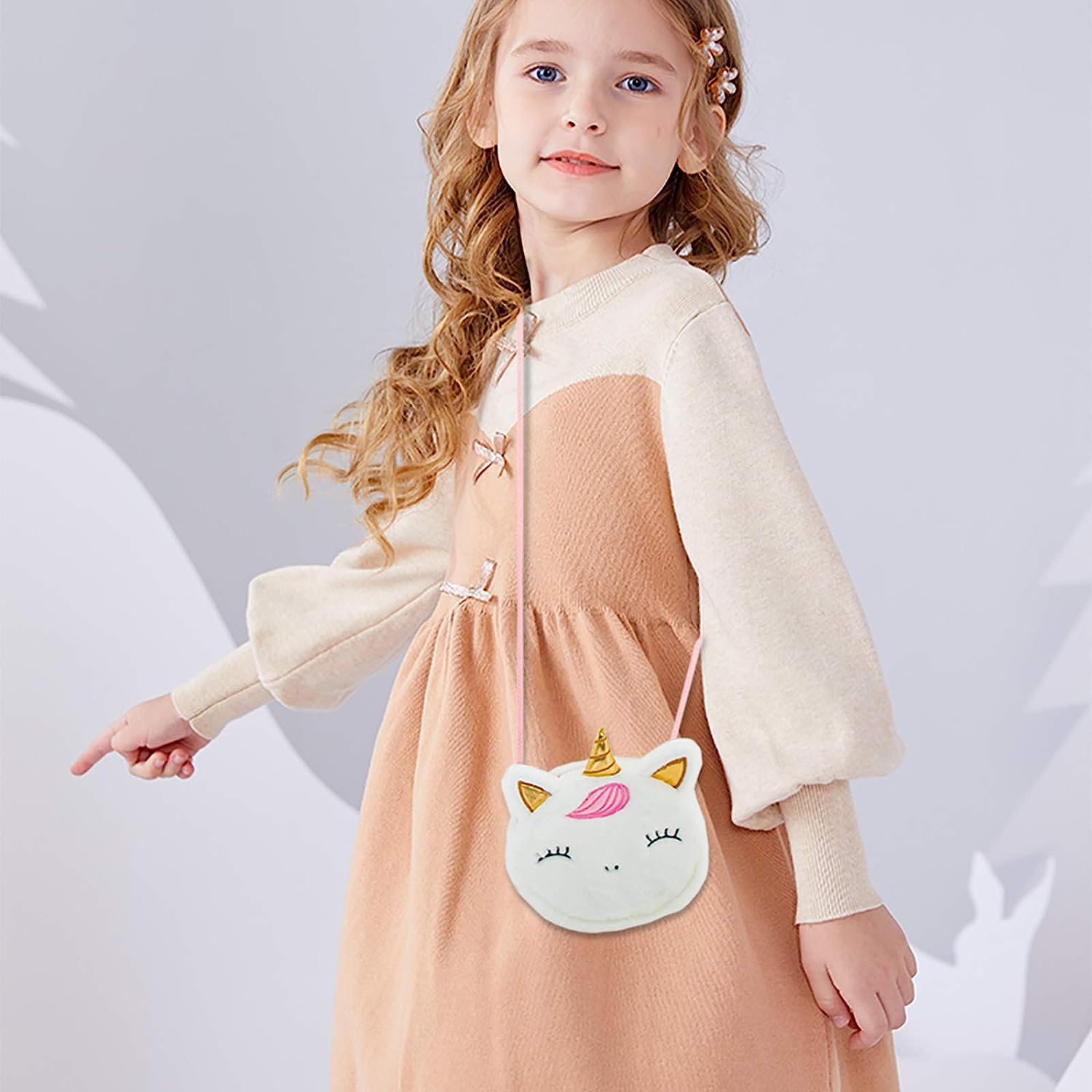 Unicorn Bag for Girls - White