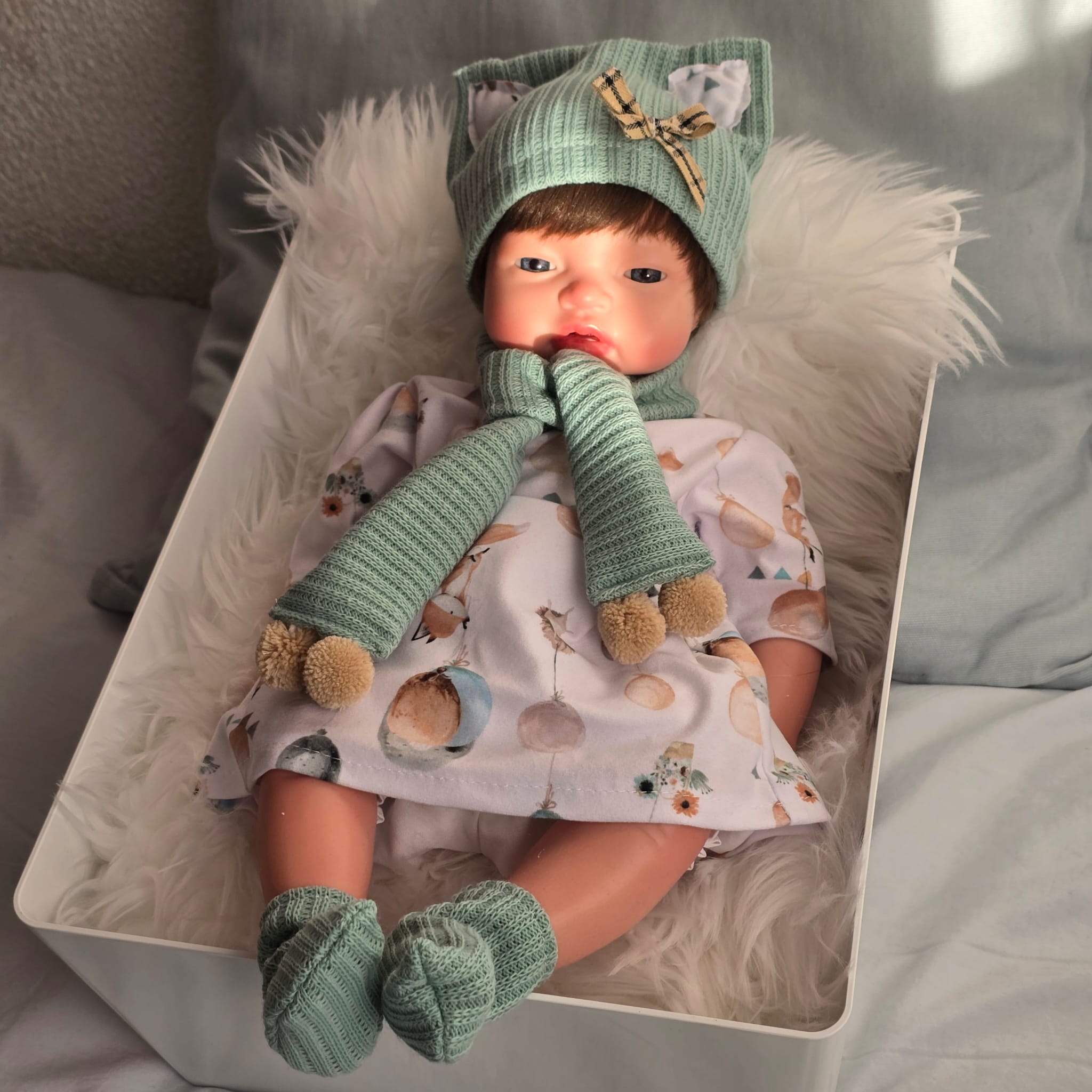 Vestido Reborn  Fantasia Niña - Vale para Muñecas de 38 a 44cm