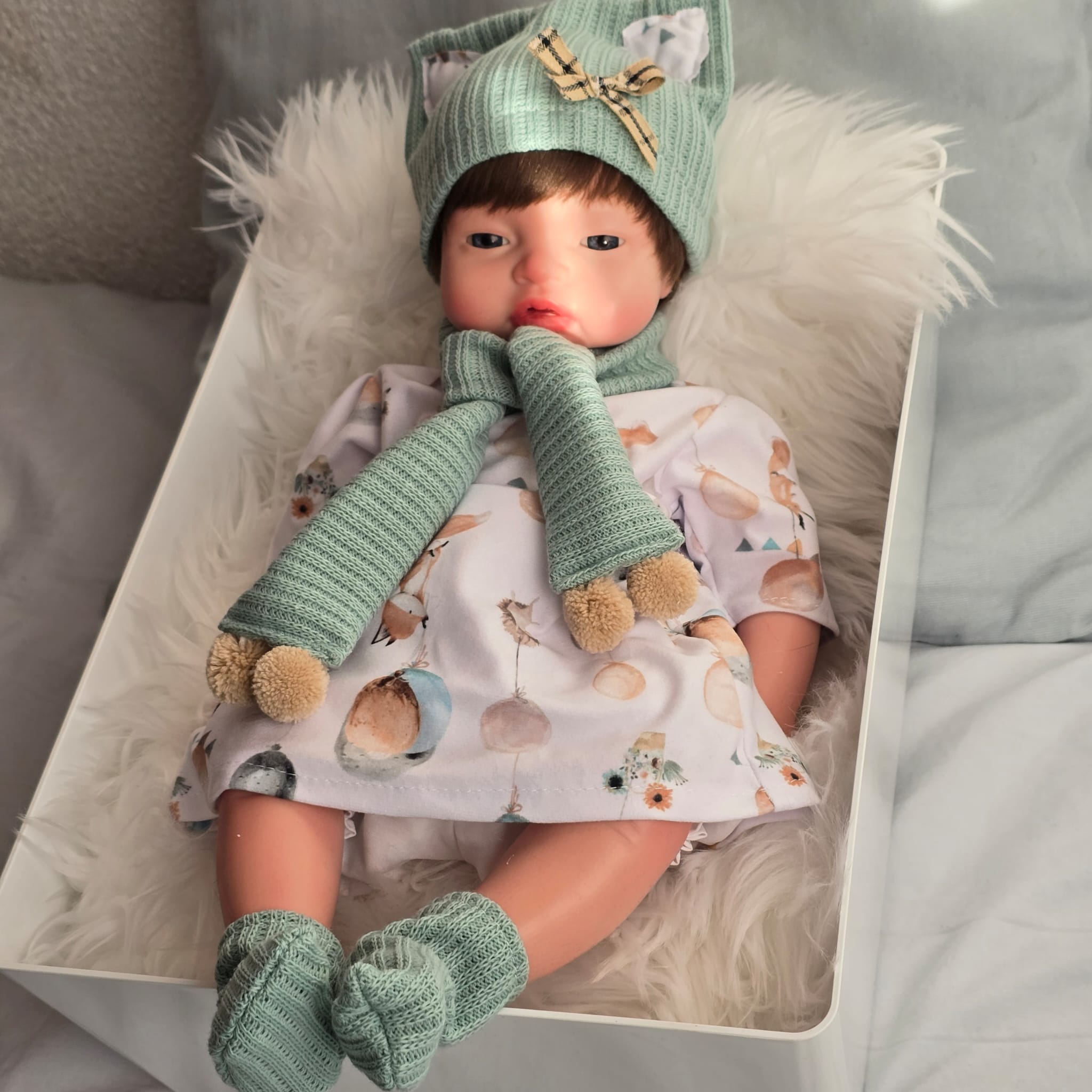 Vestido Reborn  Fantasia Niña - Vale para Muñecas de 38 a 44cm