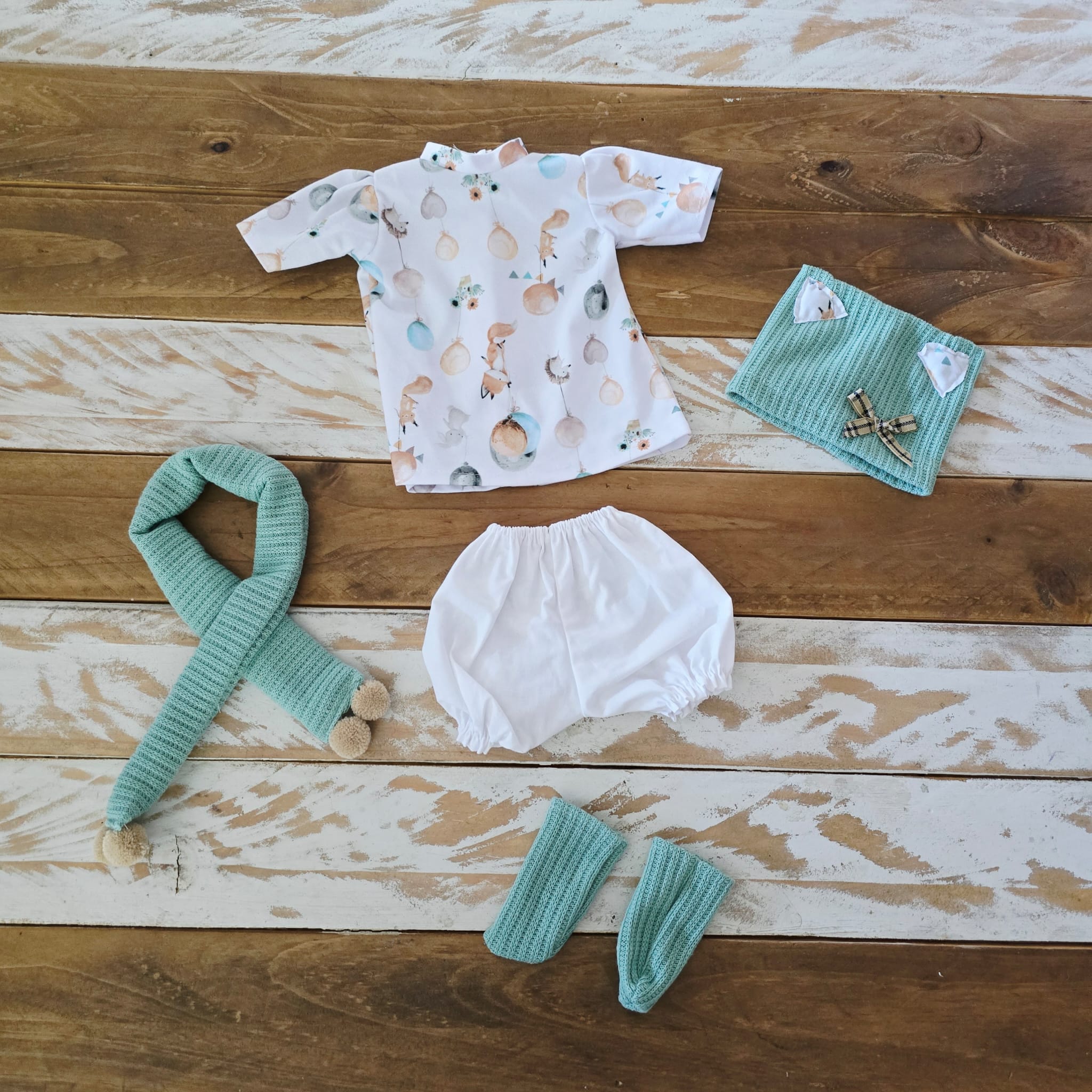 Vestido Reborn  Fantasia Niña - Vale para Muñecas de 38 a 44cm