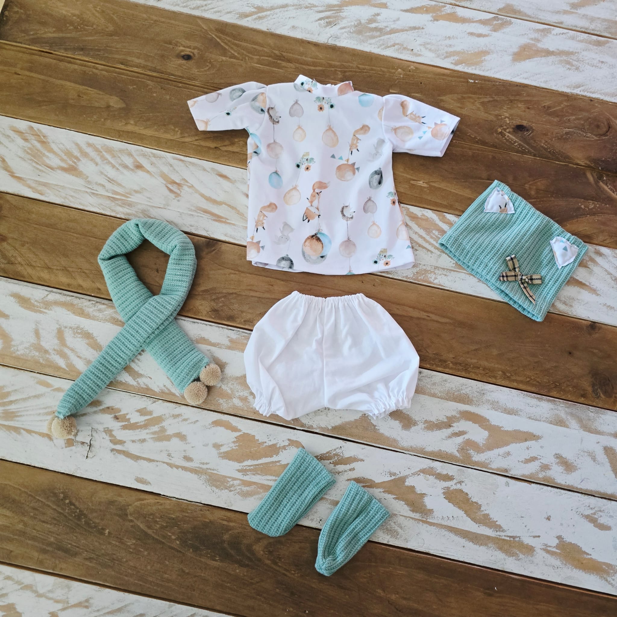 Vestido Reborn  Fantasia Niña - Vale para Muñecas de 38 a 44cm