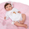 Bebe Reborn Reborn Doll Manuela - 48CM et 2KG - VINYLE SILICONE, TÊTE TOMBE AVEC CHEVEUX