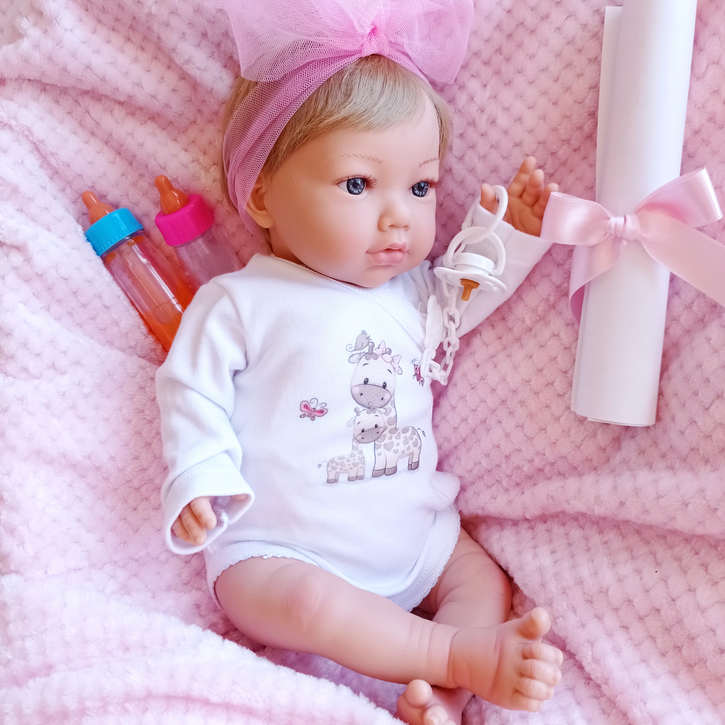 Reborn Baby Alma Reborn Doll - 48CM and 2KG - SILICONE VINYL and HEAD DROPPING EFFECT 