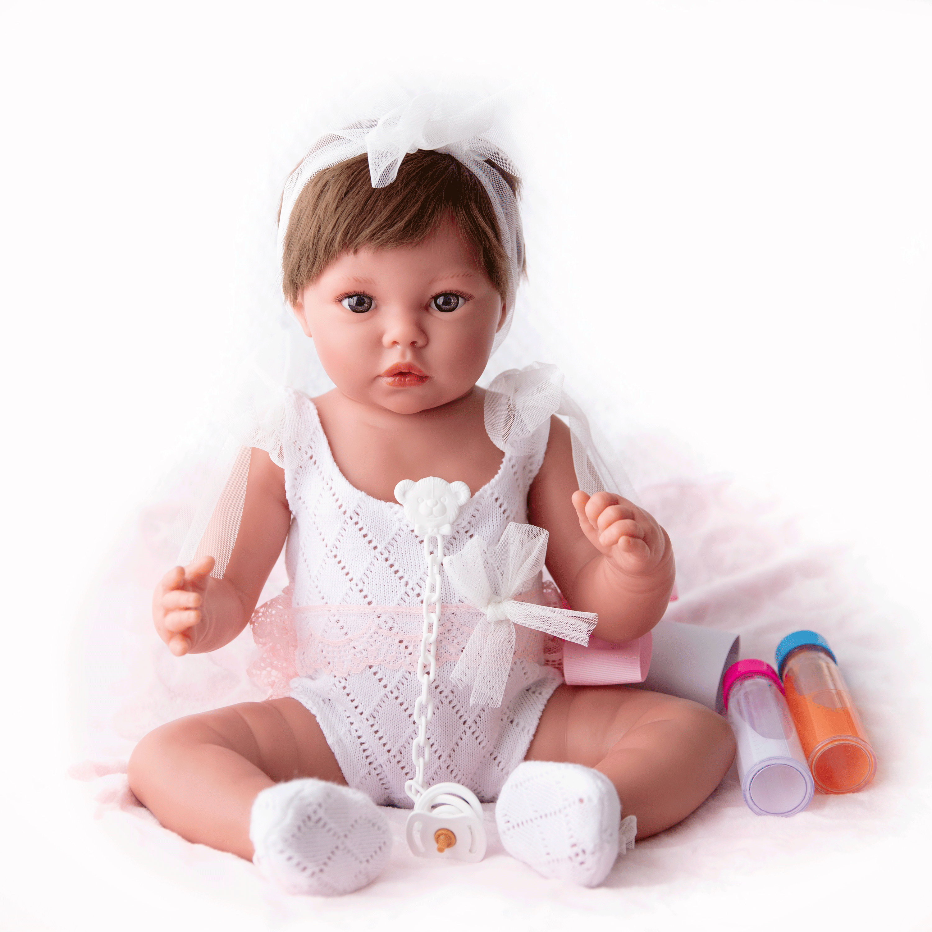Reborn Baby Doll Reborn Juliet - 52CM and 2KG - FULL SILICONE VINYL BODY and BATHABLE 