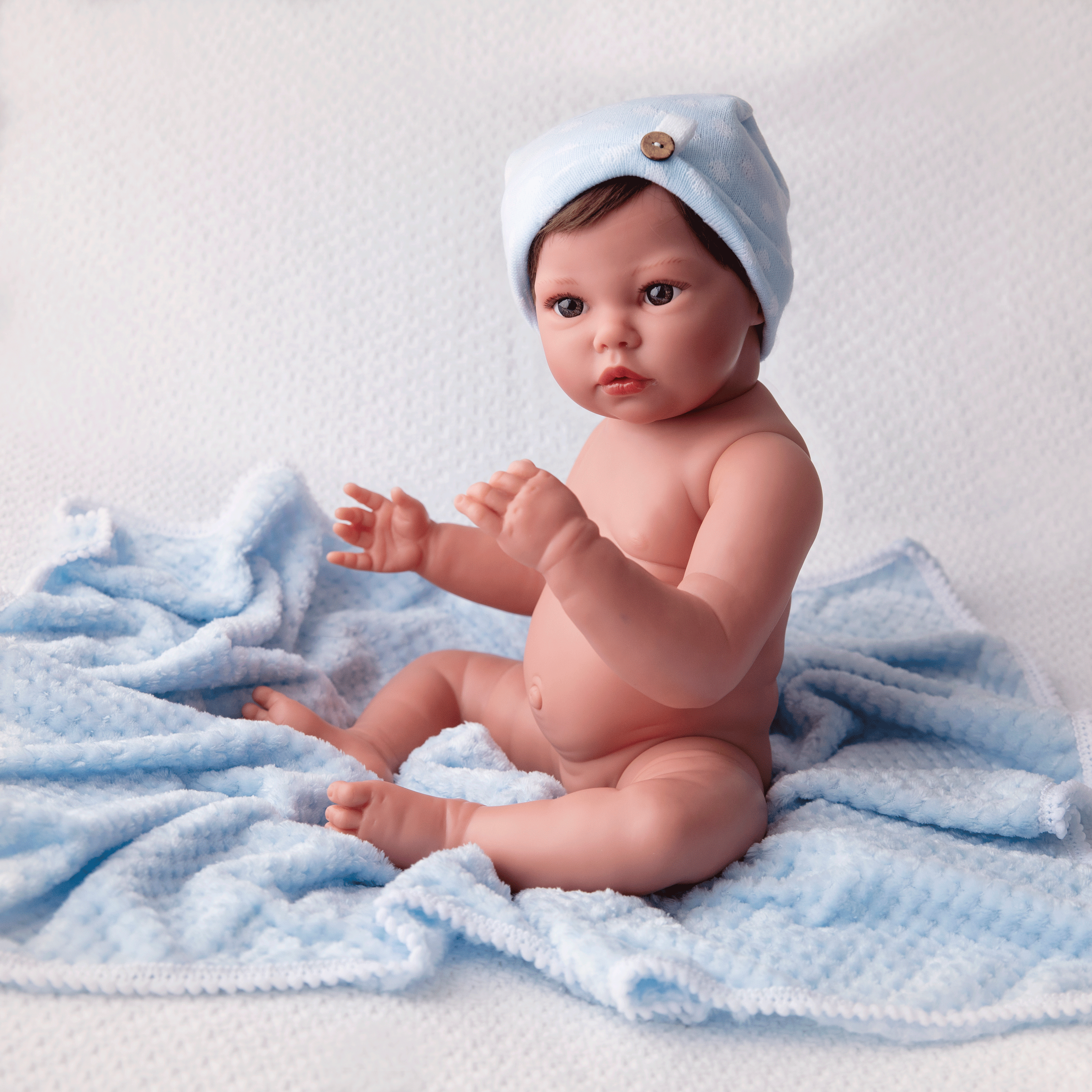 Reborn Baby Doll Reborn BOY - ROMEO 52CM and 2KG - FULL SILICONE VINYL BODY and BATHABLE 