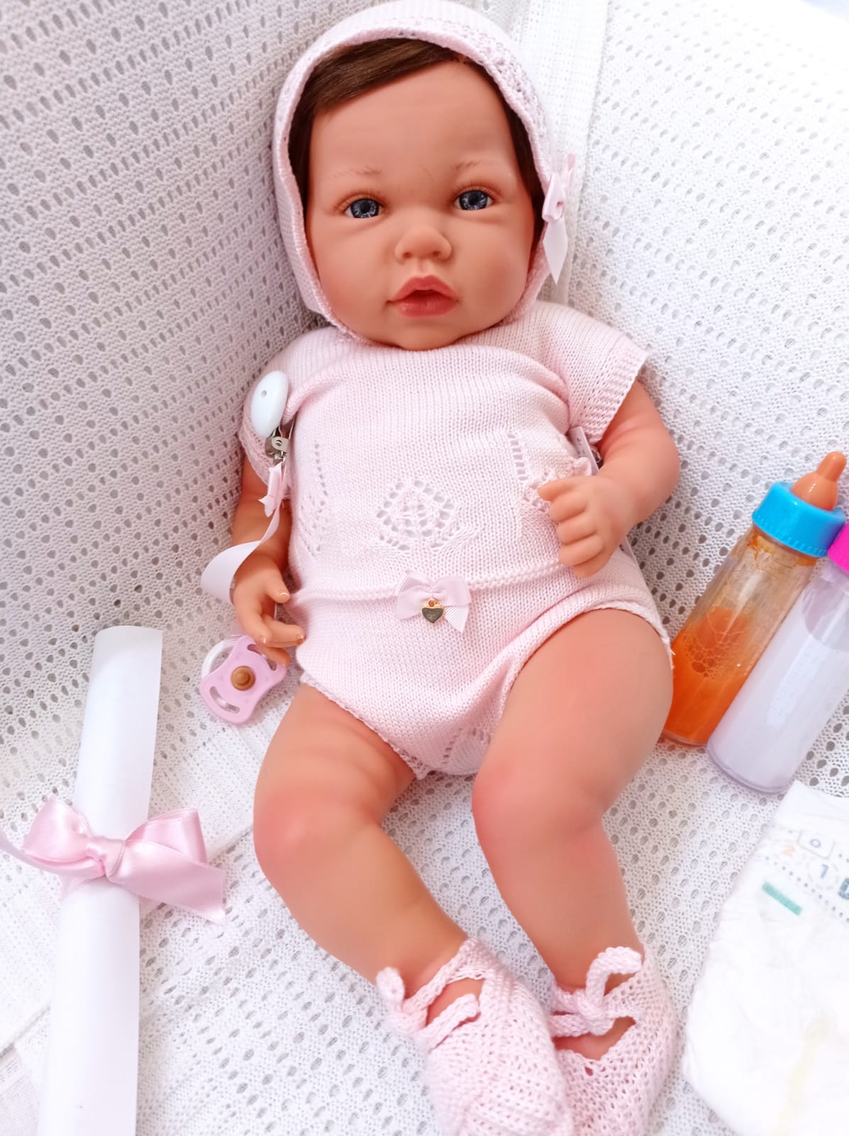 Reborn Baby Dolls Reborn Aura - MIĘKKI WINYL, WENETY i ręcznie robione ubrania