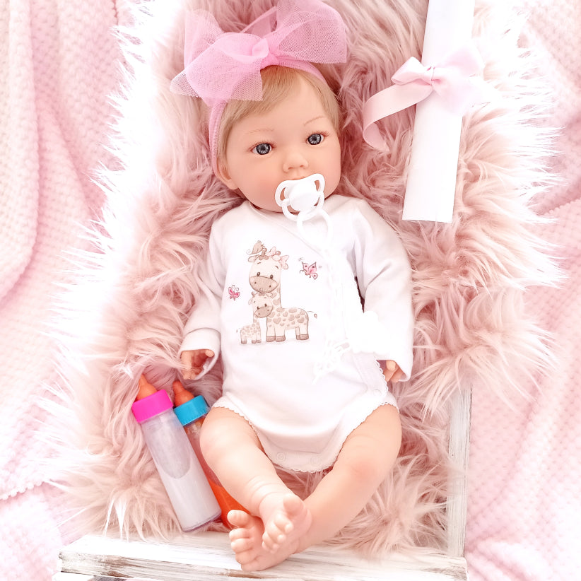 Reborn Baby Alma Reborn Doll - 48CM and 2KG - SILICONE VINYL and HEAD DROPPING EFFECT 